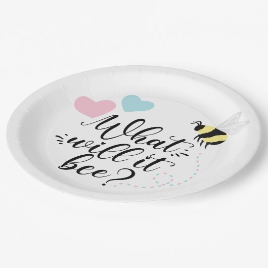 ピンクとブルーの性別が何を明らかにするのか ペーパープレート (アングル)