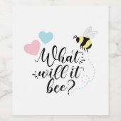 ピンクとブルーの性別が何を明らかにするのか ワインラベル (シングルラベル)