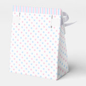 ピンクとブルーの性別が赤ちゃんシャワーを明らかにする フェイバーボックス (裏面サイド)