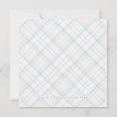 ピンクとブルーの性別が赤ちゃんシャワーを明らかにする 招待状 (裏面)