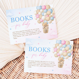 ピンクとブルーの性別リビールブックリクエスト エンクロージャーカード