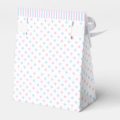 ピンクとブルーの性別リビール – 赤ちゃんシャワー フェイバーボックス (裏面サイド)