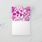 ピンクとブルーの感謝と愛 サンキューカード (内部)