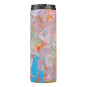 ピンクとブルーの抽象芸術絵画ズ タンブラー (裏面)