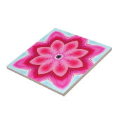 ピンクとブルーの抽象芸術装飾品 タイル (側面)