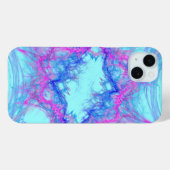 ピンクとブルーの抽象芸術 Case-Mate iPhoneケース (裏面 (横))