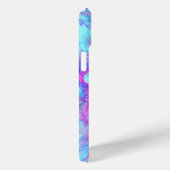 ピンクとブルーの抽象芸術 Case-Mate iPhoneケース (裏面 / 右)