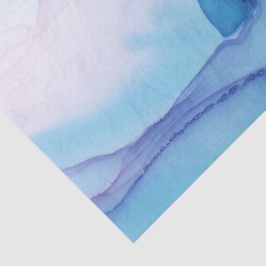 ピンクとブルーの水の色のパッエレガントケージ 薄葉紙 (詳細)