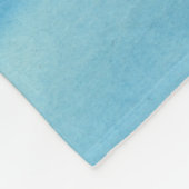 ピンクとブルーの水の色グラデーション | 名前の追加 フリースブランケット (角)