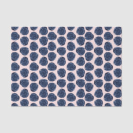 ピンクとブルーの水彩画のバラの蔓が描かれたコテージ風のウェディング 薄葉紙