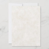 ピンクとブルーの水彩花柄の「Save the Date」招待状 招待状 (裏面)