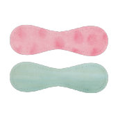 ピンクとブルーの水彩野球 野球ボール (パネル)