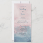 ピンクとブルーの水結婚色のセレモニー (正面)