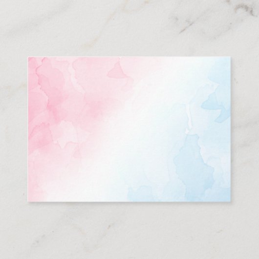 ピンクとブルーの水色のゲームカードの数を推測 エンクロージャーカード (裏面)