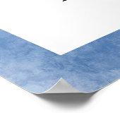 ピンクとブルーの水色の性別が歓迎を示す ポスター (角)