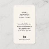 ピンクとブルーの水色の花 名刺 (裏面)