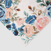 ピンクとブルーの水色の花 薄葉紙 (詳細)