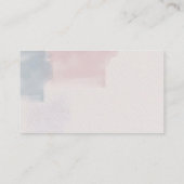 ピンクとブルーの水色レシピリクエストカード 名刺 (裏面)