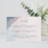 ピンクとブルーの水色 エンクロージャーカード (スタンド正面)