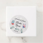 ピンクとブルーの水色 フェイバータグ (インサイチュ)