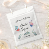 ピンクとブルーの水色 フェイバーバッグ (クリップ留めされた状態)