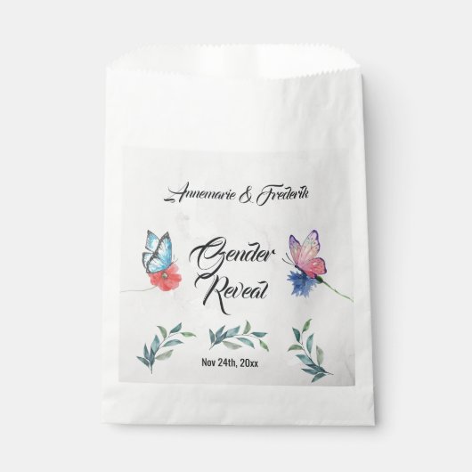 ピンクとブルーの水色 フェイバーバッグ (正面)