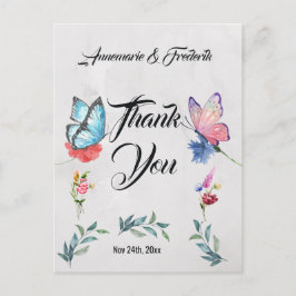 ピンクとブルーの水色 ポストカード