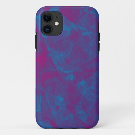 ピンクとブルーの氷のテクスチャーカスタムiphoneケース Case-Mate iPhoneケース (裏面)