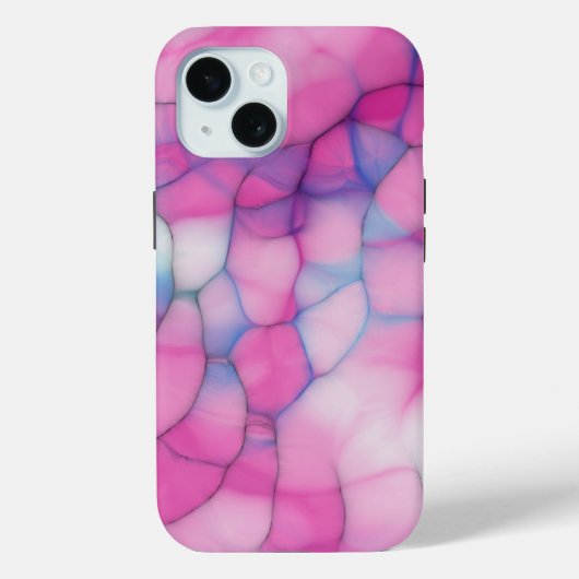 ピンクとブルーの泡 Case-Mate iPhoneケース (裏面)