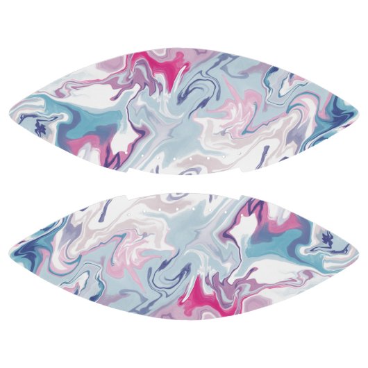 ピンクとブルーの液状アクリル装飾用クッション アメリカンフットボール (パネル)