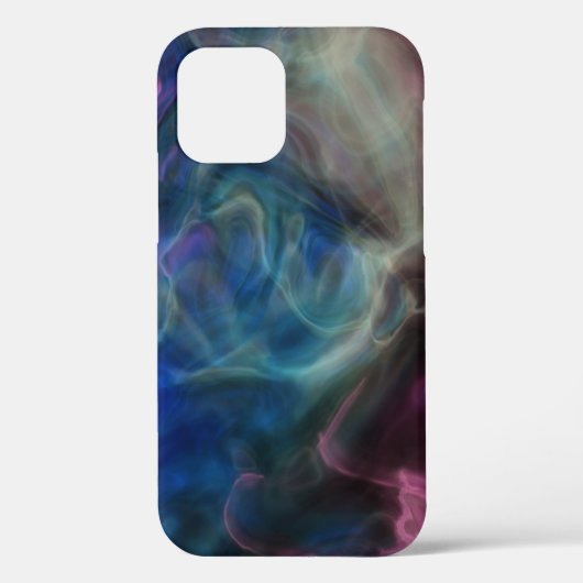 ピンクとブルーの煙抽象芸術 Case-Mate iPhoneケース (裏面)