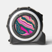 ピンクとブルーの瑪瑙パターン メジャー (正面)