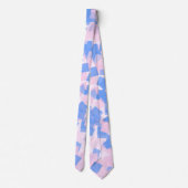 ピンクとブルーの紙吹雪 ネクタイ (裏面)