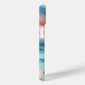 ピンクとブルーの美しい海 Case-Mate iPhoneケース (裏面 / 右)