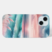 ピンクとブルーの美しい海 Case-Mate iPhoneケース (裏面 (横))