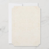 ピンクとブルーの花とエレガファンシーントな結婚式 招待状 (裏面)