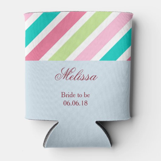 ピンクとブルーの花嫁が登場 缶クーラー (正面)