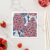 ピンクとブルーの薄紫 スタンダードカクテルナプキン (インサイチュ)