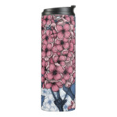 ピンクとブルーの薄紫 タンブラー (回転左)