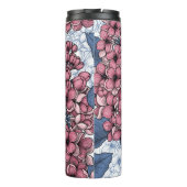 ピンクとブルーの薄紫 タンブラー (裏面)