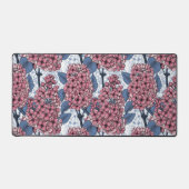 ピンクとブルーの薄紫 デスクマット (正面)