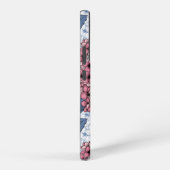 ピンクとブルーの薄紫 SAMSUNG GALAXYケース (右側面)