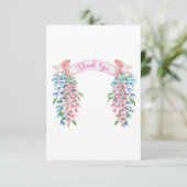 ピンクとブルーの藤 サンキューカード (スタンド正面)