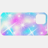 ピンクとブルーの虹色の輝き Case-Mate iPhoneケース (裏面 (横))