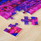 ピンクとブルーの複数ハート1000ピースパズル ジグソーパズル (側面)