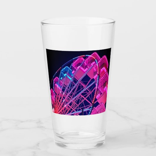 ピンクとブルーの観覧車 タンブラーグラス (正面)