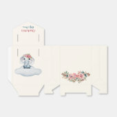 ピンクとブルーの赤モダンちゃんシャワー フェイバーボックス (折り畳みなし)