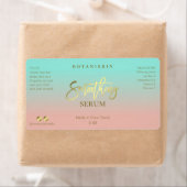 ピンクとブルーの金ゴールド平滑化血清ラベル ラベル (インサイチュ)