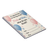 「ピンクとブルーの風船ノート」 ノートブック (右側)