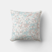 ピンクとブルーの（ばちゃばちゃ）跳ねる枕 クッション (正面)